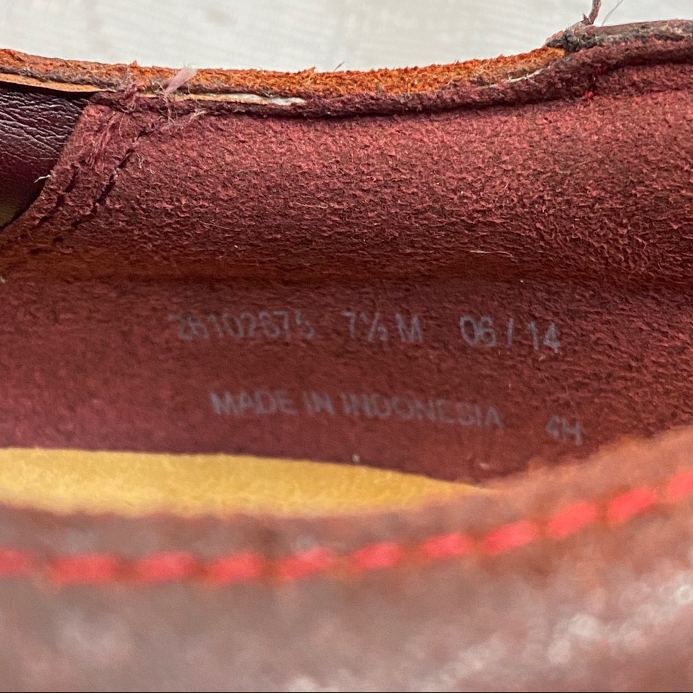 Clark’s Artisan Women’s Shoes Size 7 1/2 M Red color shade leather casual - Picture 8 of 8